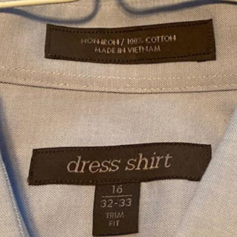 3 Nordstrom trim Fit 100% Cotton Dress Shirts - Picture 4 of 6